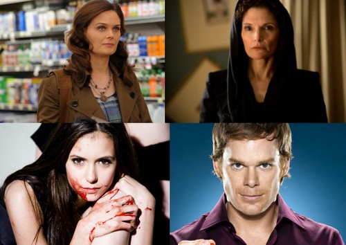 Dexter 7, Grimm 2, The Vampire Diaries 4, Bones 8