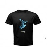T-shirt Donna 'Tutti E Nove I Glifi Di Fringe' – Maglietta In Cotone Nera Con Stampa Originale